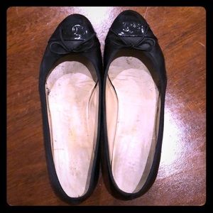 Black Chanel Flats